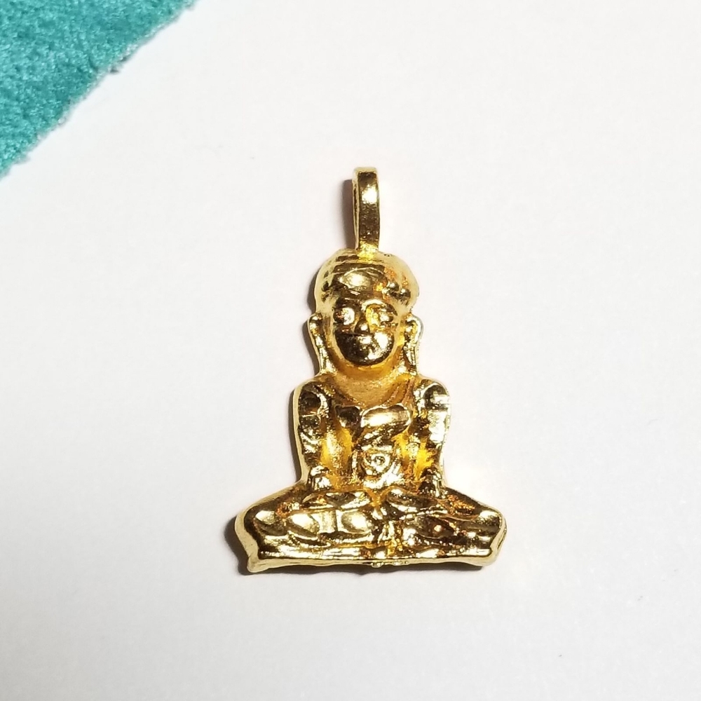 Buddha pendant gold tone